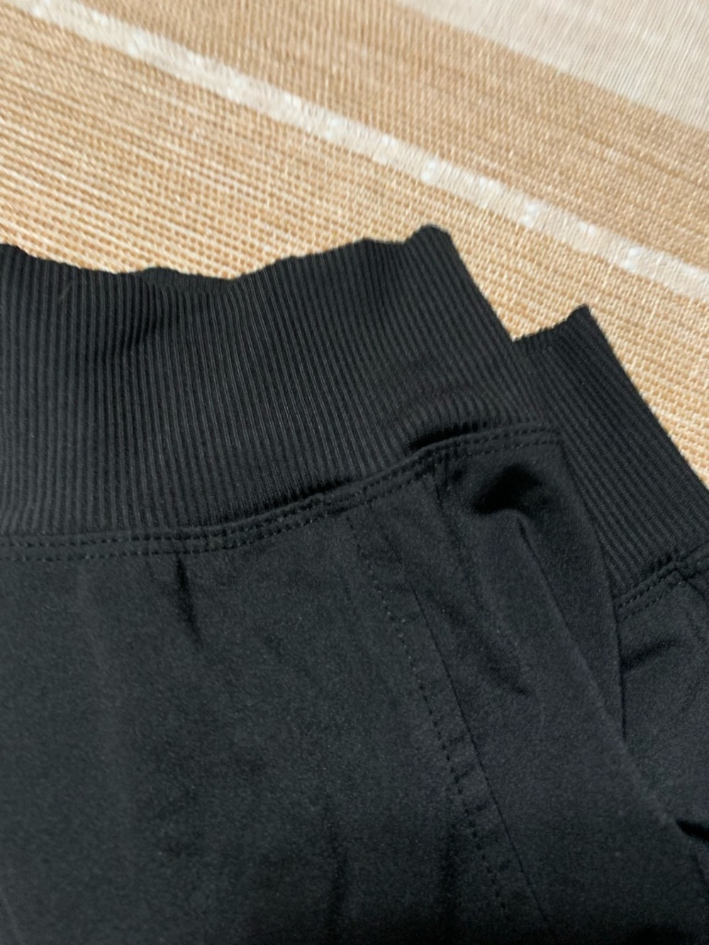 Women's Black Drawstring Jogger Pants - Picture 2 of 3